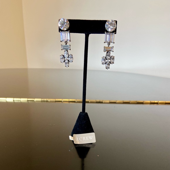 J. Crew Jewelry - NWT luxury J. Crew crystal drop statement earrings